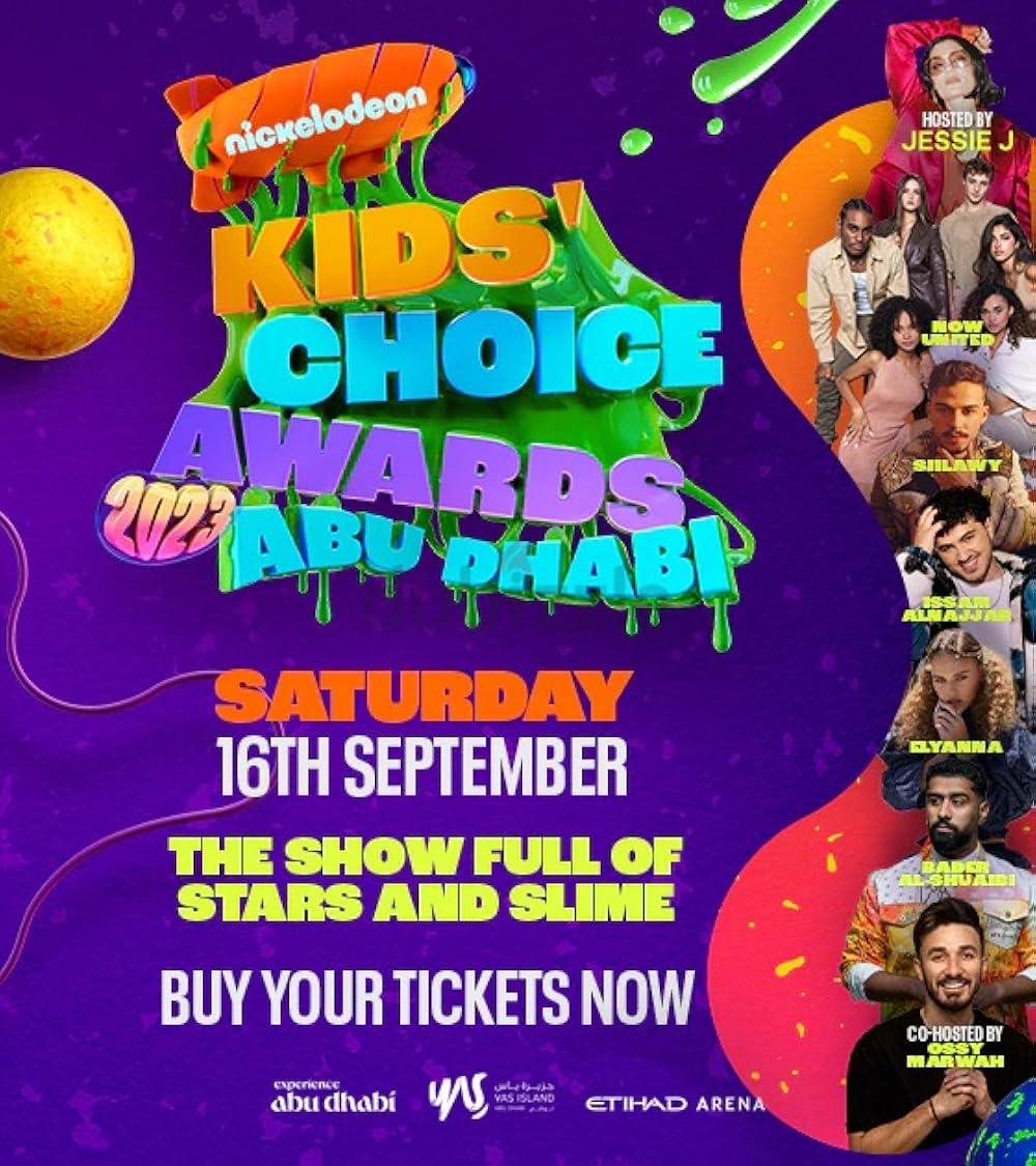 Poster for Nickelodeon Kids' Choice Awards Abu Dhabi